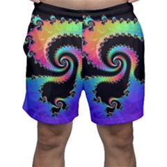 Fractal Spiral Vortex Swirl Whirlpool Math Men s Shorts