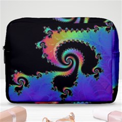 Fractal Spiral Vortex Swirl Whirlpool Math Make Up Pouch (large) by Ravend