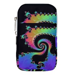 Fractal Spiral Vortex Swirl Whirlpool Math Waist Pouch (small) by Ravend