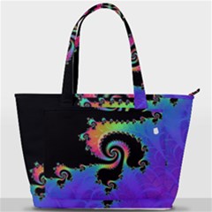 Fractal Spiral Vortex Swirl Whirlpool Math Back Pocket Shoulder Bag  by Ravend