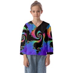 Fractal Spiral Vortex Swirl Whirlpool Math Kids  Sailor Shirt by Ravend