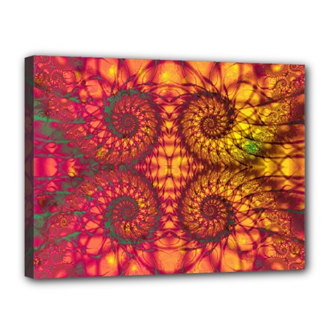 Art Pattern Fractal Design Abstract Artwork Canvas 16  X 12  (stretched) by Ravend