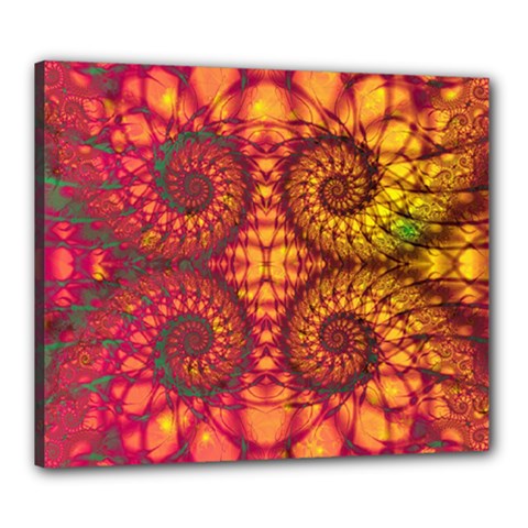 Art Pattern Fractal Design Abstract Artwork Canvas 24  X 20  (stretched) by Ravend