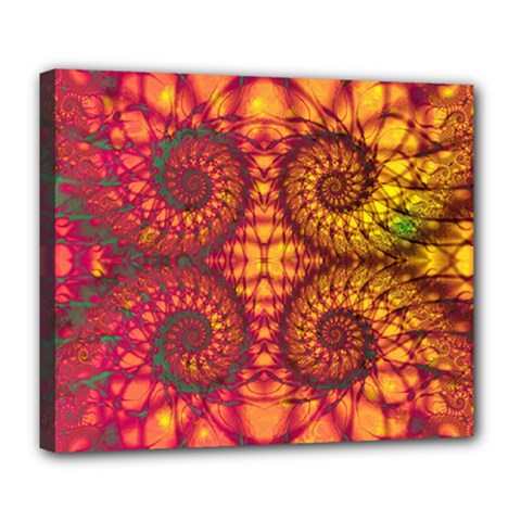 Art Pattern Fractal Design Abstract Artwork Deluxe Canvas 24  X 20  (stretched) by Ravend