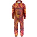 Art Pattern Fractal Design Abstract Artwork Hooded Jumpsuit (Men) View1