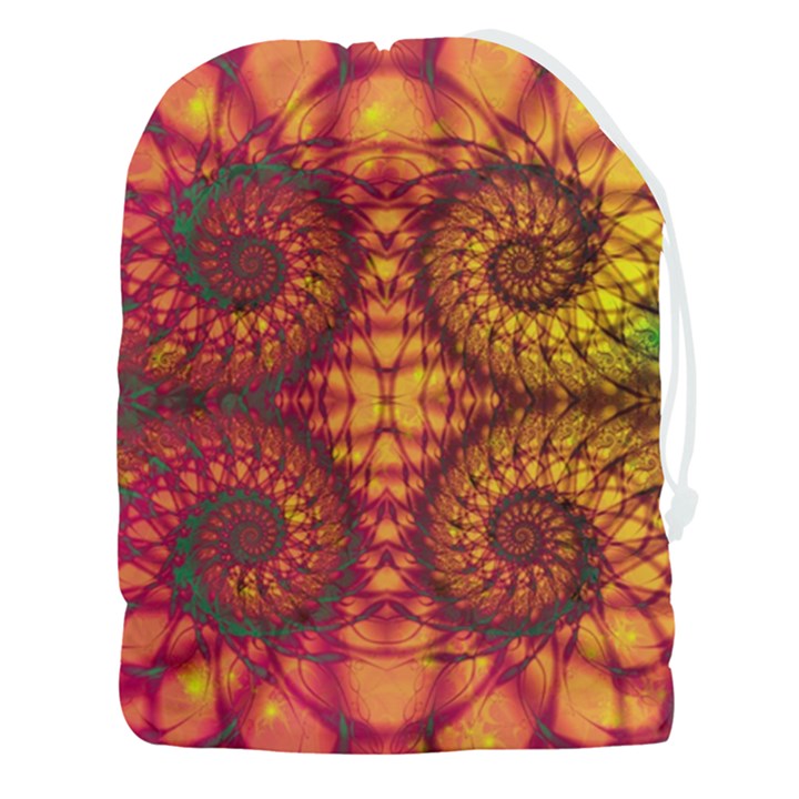 Art Pattern Fractal Design Abstract Artwork Drawstring Pouch (3XL)