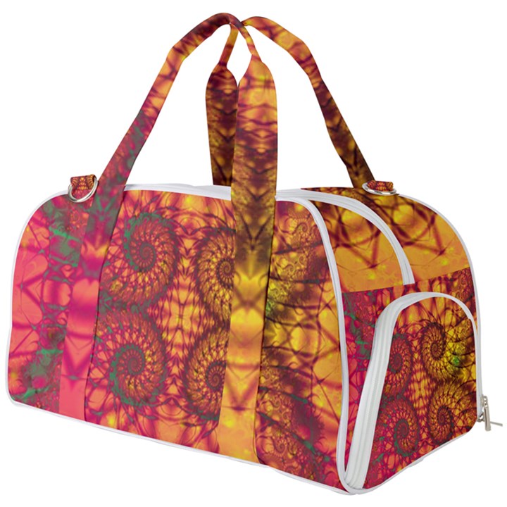 Art Pattern Fractal Design Abstract Artwork Burner Gym Duffel Bag