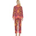 Art Pattern Fractal Design Abstract Artwork Womens  Long Sleeve Velvet Pocket Pajamas Set View2