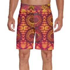 Art Pattern Fractal Design Abstract Artwork Men s Beach Shorts by Ravend