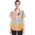 Leaves Pattern Design Colorful Decorative Texture Women s Short Sleeve Shirt View1