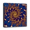 Fractal Spiral Art Pattern Blue Design Mini Canvas 8  x 8  (Stretched) View1