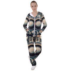 Illustrations Technology Robot Internet Processor Women s Tracksuit by Ravend