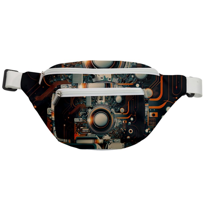 Illustrations Technology Robot Internet Processor Fanny Pack