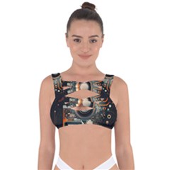 Illustrations Technology Robot Internet Processor Bandaged Up Bikini Top by Ravend