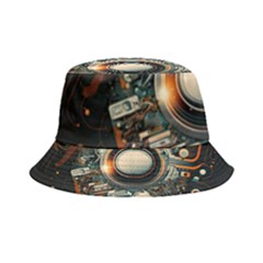 Illustrations Technology Robot Internet Processor Inside Out Bucket Hat by Ravend