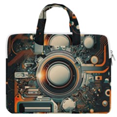 Illustrations Technology Robot Internet Processor Macbook Pro 13  Double Pocket Laptop Bag by Ravend