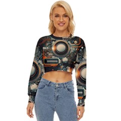 Illustrations Technology Robot Internet Processor Lightweight Long Sleeve Sweatshirt by Ravend