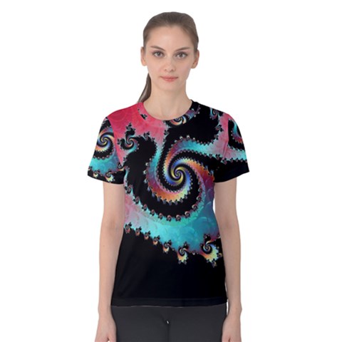 Fractals Abstract Art Digital Art Abstract Art Women s Cotton Tee by Ravend