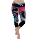 Fractals Abstract Art Digital Art Abstract Art Lightweight Velour Capri Yoga Leggings View1