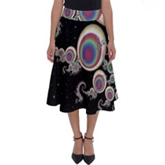 Fractal Math Abstract Abstract Art Digital Art Perfect Length Midi Skirt by Ravend