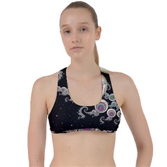 Fractal Math Abstract Abstract Art Digital Art Criss Cross Racerback Sports Bra by Ravend