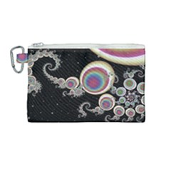 Fractal Math Abstract Abstract Art Digital Art Canvas Cosmetic Bag (medium) by Ravend