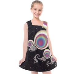 Fractal Math Abstract Abstract Art Digital Art Kids  Cross Back Dress by Ravend