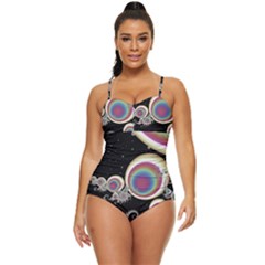 Fractal Math Abstract Abstract Art Digital Art Retro Full Coverage Swimsuit by Ravend