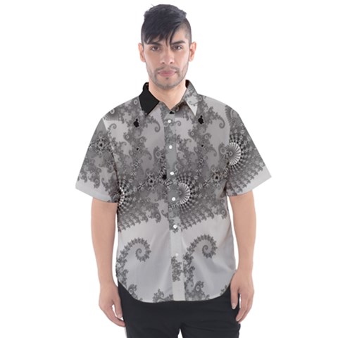 Apple Males Almond Bread Abstract Mathematics Men s Short Sleeve Shirt by Ravend