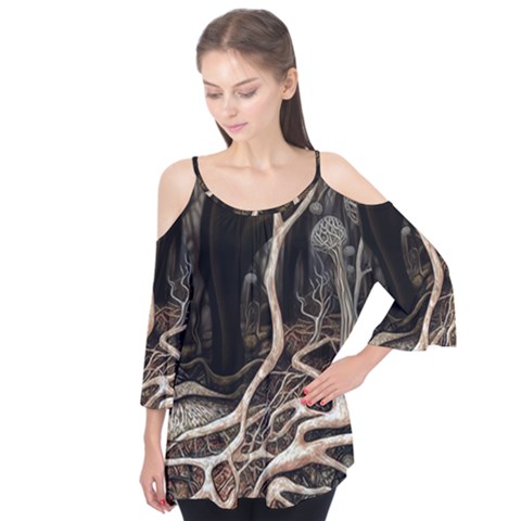 Tree Nature Landscape Forest Flutter Tees by Ravend