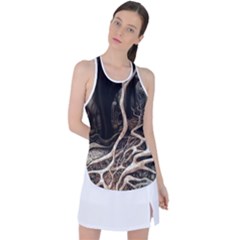 Tree Nature Landscape Forest Racer Back Mesh Tank Top by Ravend