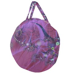 Fractal Math Abstract Abstract Art Digital Arts Giant Round Zipper Tote by Ravend