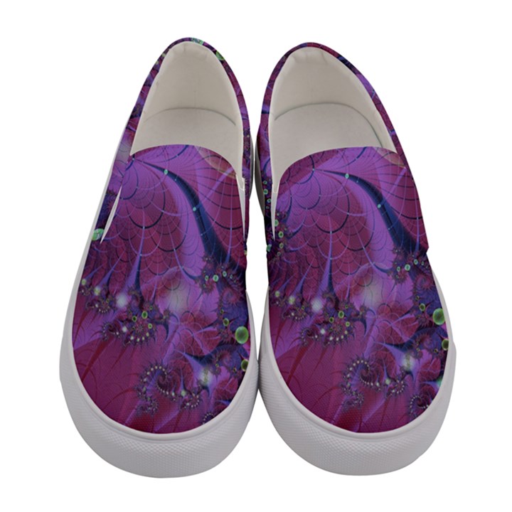 Fractal Math Abstract Abstract Art Digital Arts Women s Canvas Slip Ons