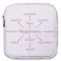 Happiness Typographic Style Concept Mini Square Pouch View1