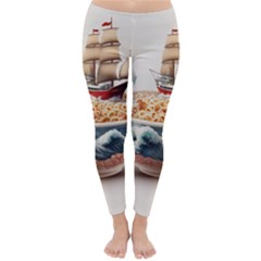 Ai Generated Noodles Pirate Chinese Food Food Classic Winter Leggings