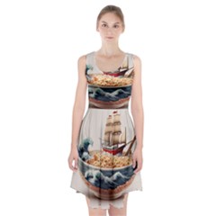 Ai Generated Noodles Pirate Chinese Food Food Racerback Midi Dress by danenraven