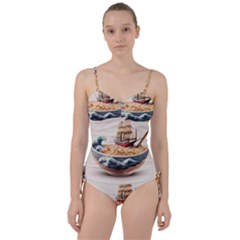 Ai Generated Noodles Pirate Chinese Food Food Sweetheart Tankini Set by danenraven