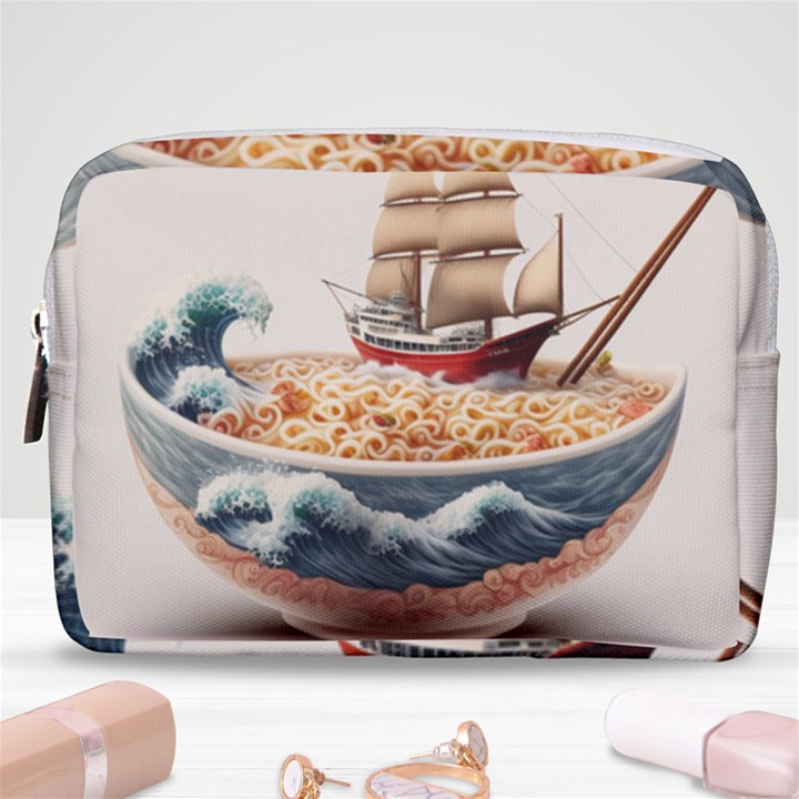 Ai Generated Noodles Pirate Chinese Food Food Make Up Pouch (Medium)