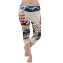 Ai Generated Noodles Pirate Chinese Food Food Lightweight Velour Capri Yoga Leggings View1