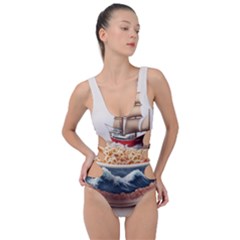 Ai Generated Noodles Pirate Chinese Food Food Side Cut Out Swimsuit by danenraven