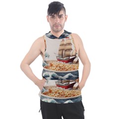 Ai Generated Noodles Pirate Chinese Food Food Men s Sleeveless Hoodie by danenraven