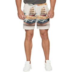 Ai Generated Noodles Pirate Chinese Food Food Men s Runner Shorts by danenraven