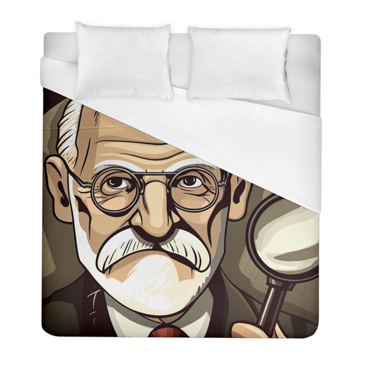 Ai Generated Psychotherapist Psychology Therapy Duvet Cover (Full/ Double Size)