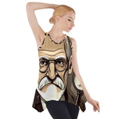 Ai Generated Psychotherapist Psychology Therapy Side Drop Tank Tunic by danenraven