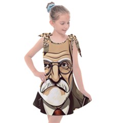 Ai Generated Psychotherapist Psychology Therapy Kids  Tie Up Tunic Dress by danenraven