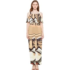 Ai Generated Psychotherapist Psychology Therapy Draped Sleeveless Chiffon Jumpsuit by danenraven