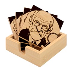 Ai Generated Psychotherapist Psychology Therapy Bamboo Coaster Set by danenraven