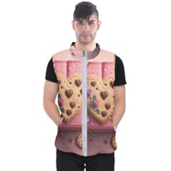 Cookies Valentine Heart Holiday Gift Love Men s Puffer Vest