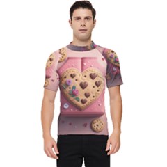 Cookies Valentine Heart Holiday Gift Love Men s Short Sleeve Rash Guard by danenraven