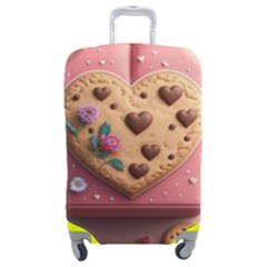 Cookies Valentine Heart Holiday Gift Love Luggage Cover (medium) by danenraven